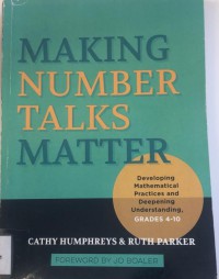 Making Number Talks Matter